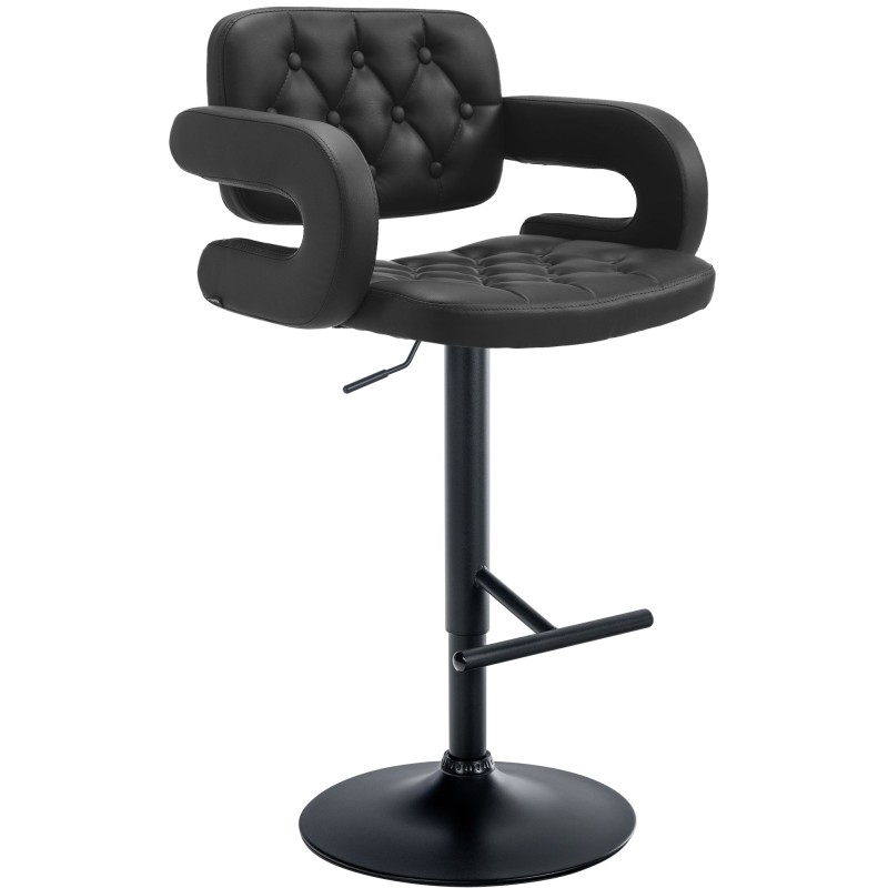 Taburete de bar negro Dublin