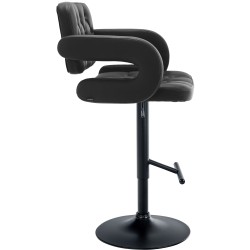 Taburete de bar negro Dublin