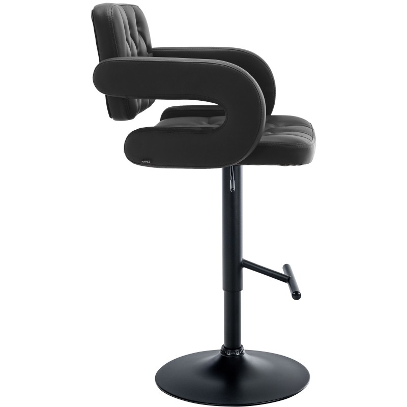 Taburete de bar negro Dublin