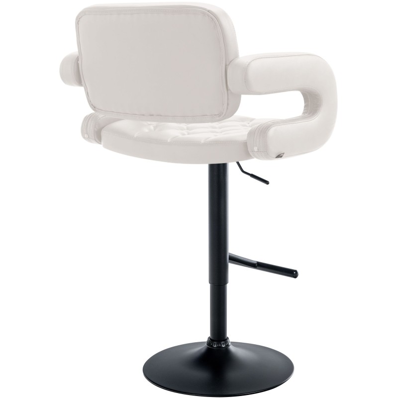 Taburete de bar Dublin en blanco y negro