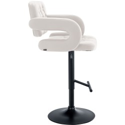 Taburete de bar Dublin en blanco y negro