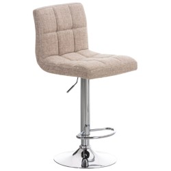 Juego de 2 taburetes de bar Perú, tela crema C