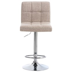 Juego de 2 taburetes de bar Perú, tela crema C