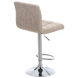 Juego de 2 taburetes de bar Perú, tela crema C