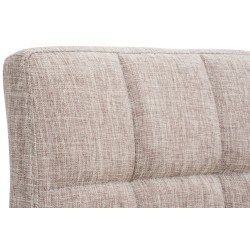 Juego de 2 taburetes de bar Perú, tela crema C