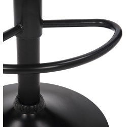 Juego de 2 taburetes de bar Feni en terciopelo gris Juego de 2 taburetes de bar Feni en terciopelo gris