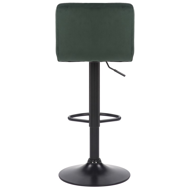 Juego de 2 taburetes de bar Feni en terciopelo verde
