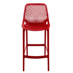 Juego de 2 taburetes de bar Air rojos