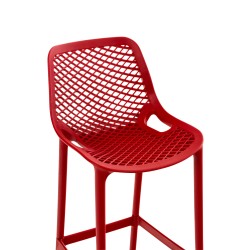 Juego de 2 taburetes de bar Air rojos
