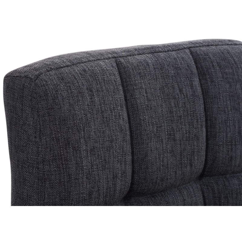 Juego de 2 taburetes de bar Perú, tela gris oscuro C