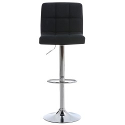 Juego de 2 taburetes de bar Perú FABRIC C negro