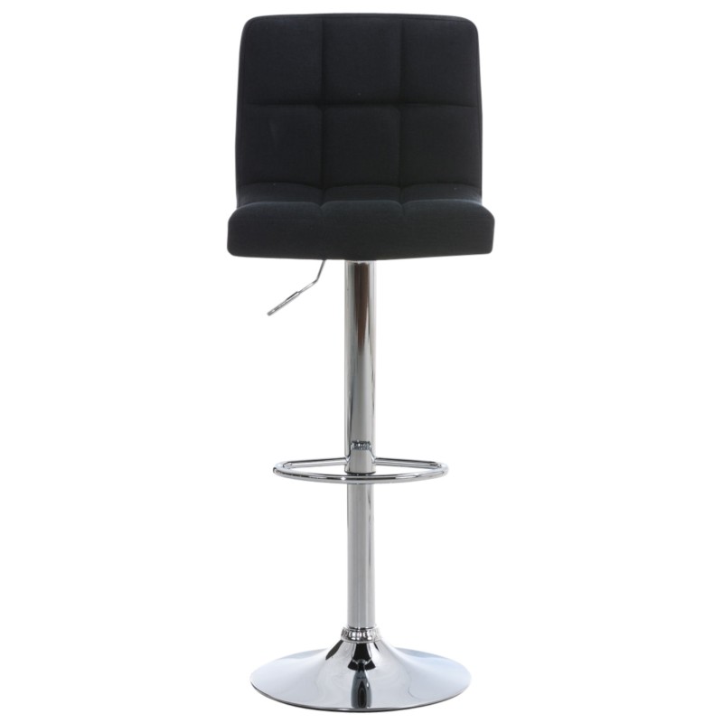 Juego de 2 taburetes de bar Perú FABRIC C negro