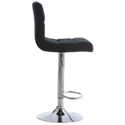 Juego de 2 taburetes de bar Perú FABRIC C negro