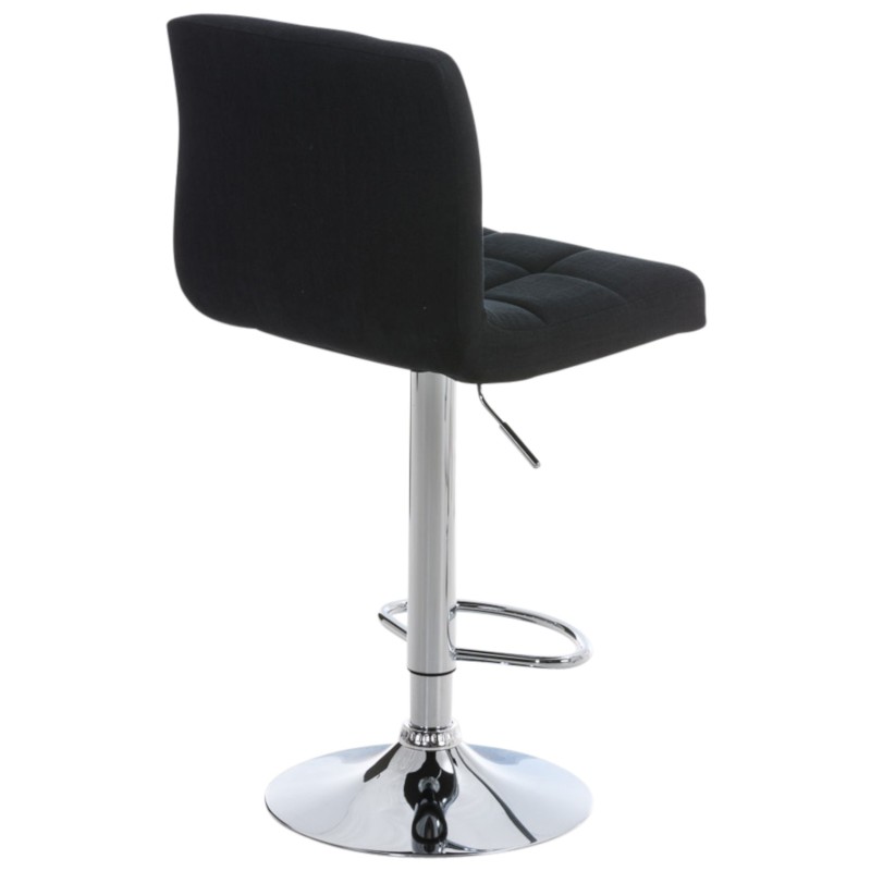 Juego de 2 taburetes de bar Perú FABRIC C negro