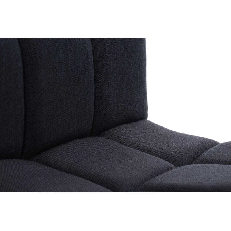 Juego de 2 taburetes de bar Perú FABRIC C negro