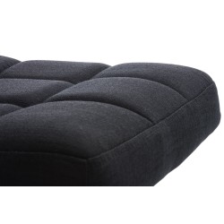 Juego de 2 taburetes de bar Perú FABRIC C negro