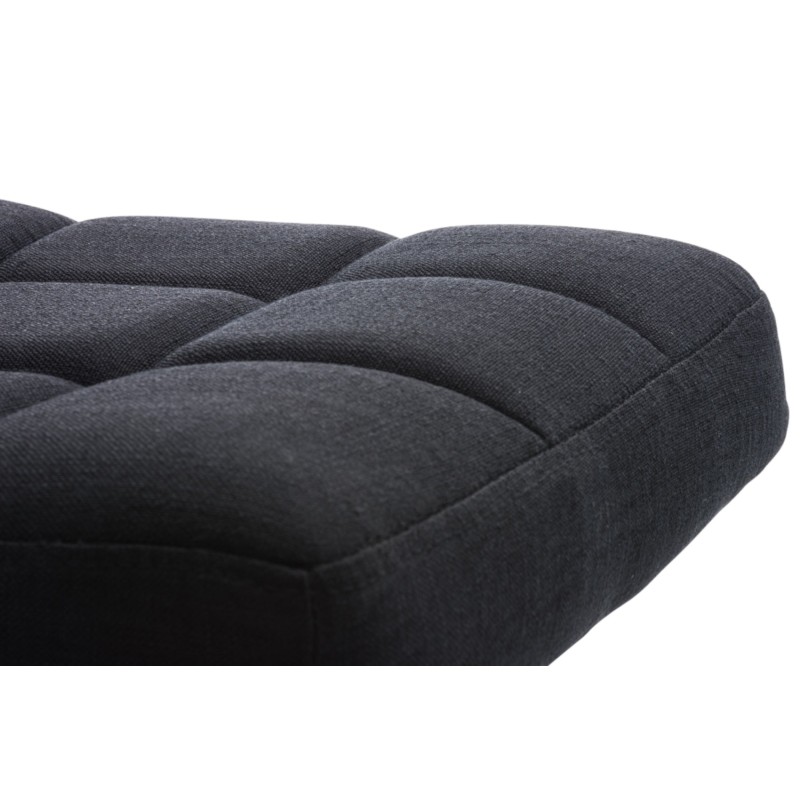 Juego de 2 taburetes de bar Perú FABRIC C negro