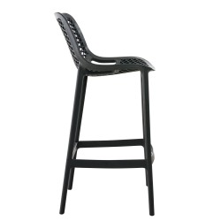 Juego de 2 taburetes de bar Air, gris oscuro