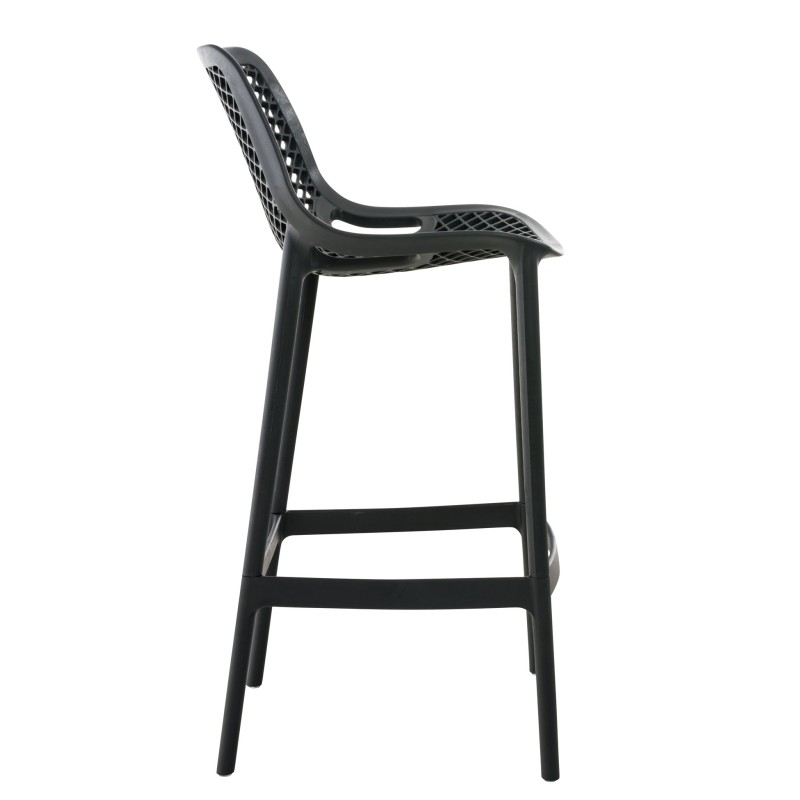 Juego de 2 taburetes de bar Air, gris oscuro