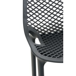 Juego de 2 taburetes de bar Air, gris oscuro