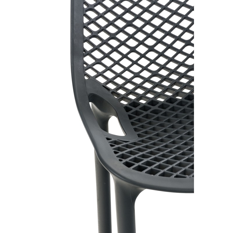 Juego de 2 taburetes de bar Air, gris oscuro