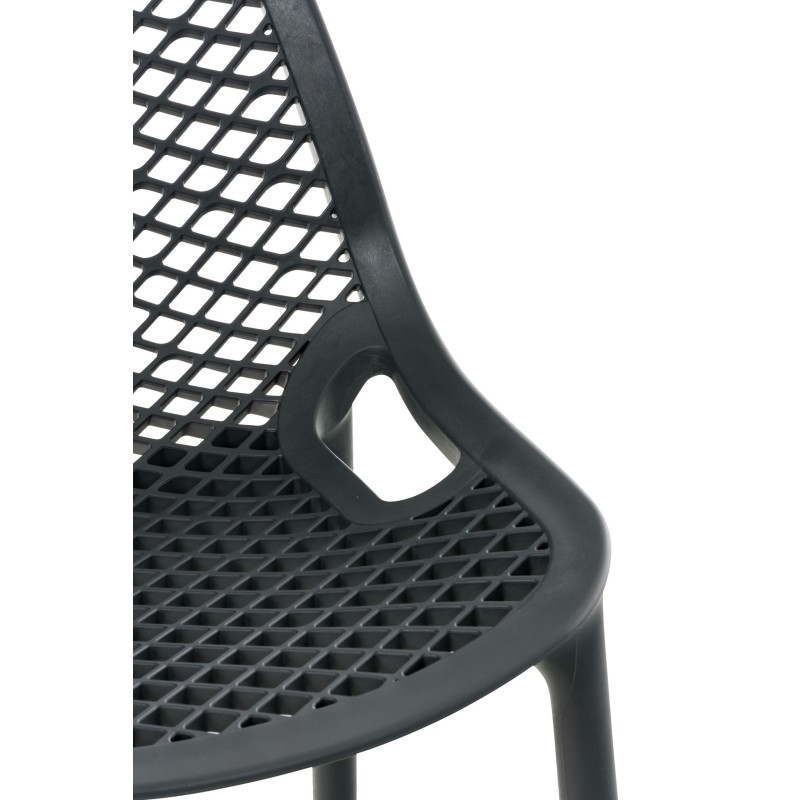 Juego de 2 taburetes de bar Air, gris oscuro