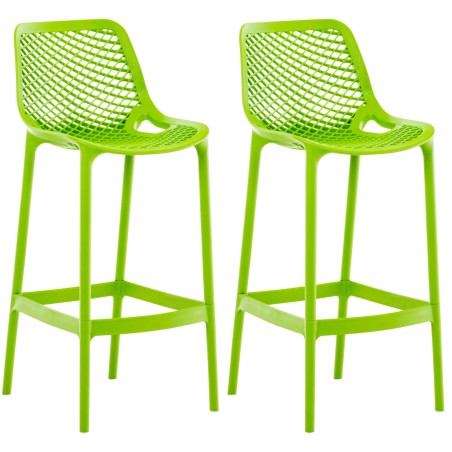 Juego de 2 taburetes de bar Air verdes