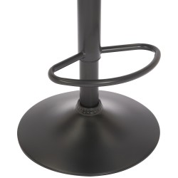 Taburete de bar Jamie en terciopelo negro