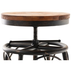 Juego de 2 taburetes de bar Beam de bronce