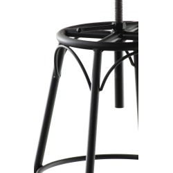 Juego de 2 taburetes de bar Beam negros