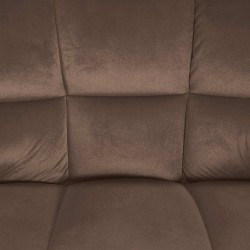 Taburete de bar Damaso B de terciopelo con estructura de 4 patas en color marrón