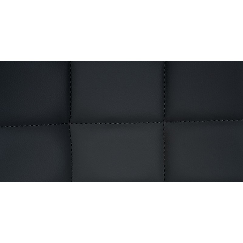 Taburete de bar Tover, piel sintética negra