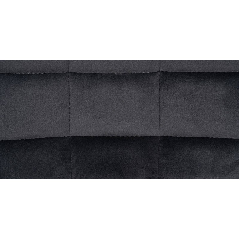 Taburete de bar Tover de terciopelo gris oscuro