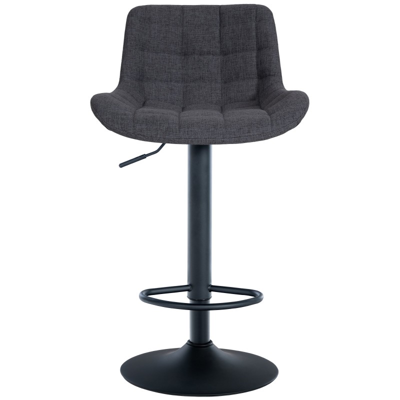 Taburete de bar Tover en tela negra
