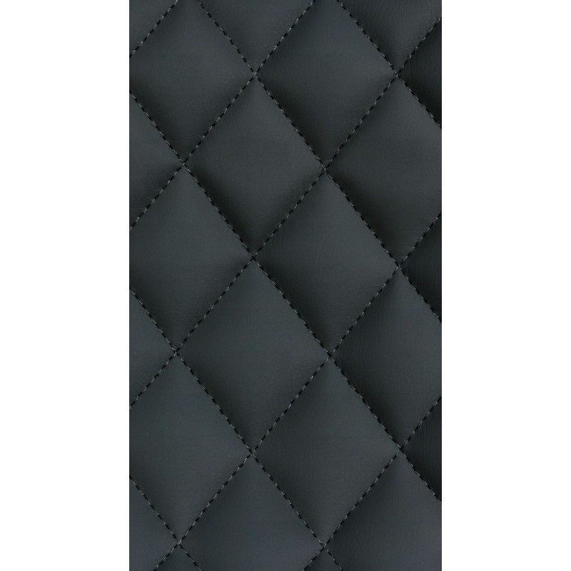 Taburete de bar Minosa en piel sintética negra