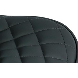 Taburete de bar Minosa en piel sintética negra