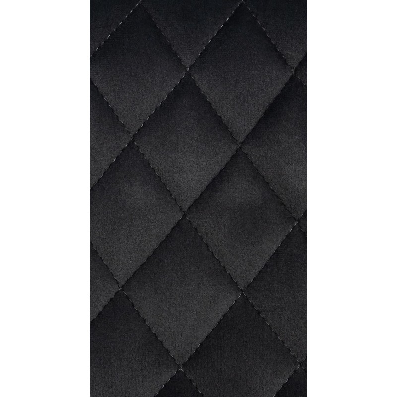 Taburete de bar Minosa de terciopelo negro