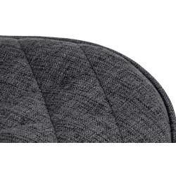 Taburete de bar Minosa en tela negra