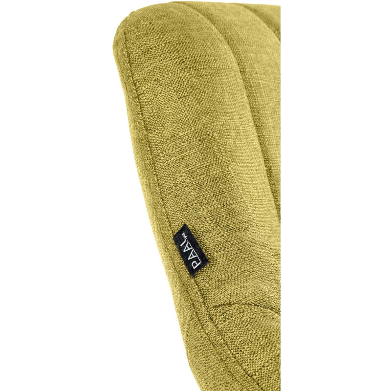 Taburete de bar Milet en tela blanca y verde