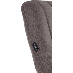 Taburete de bar Milet en tejido blanco y gris oscuro Taburete de bar Milet en tejido blanco y gris oscuro