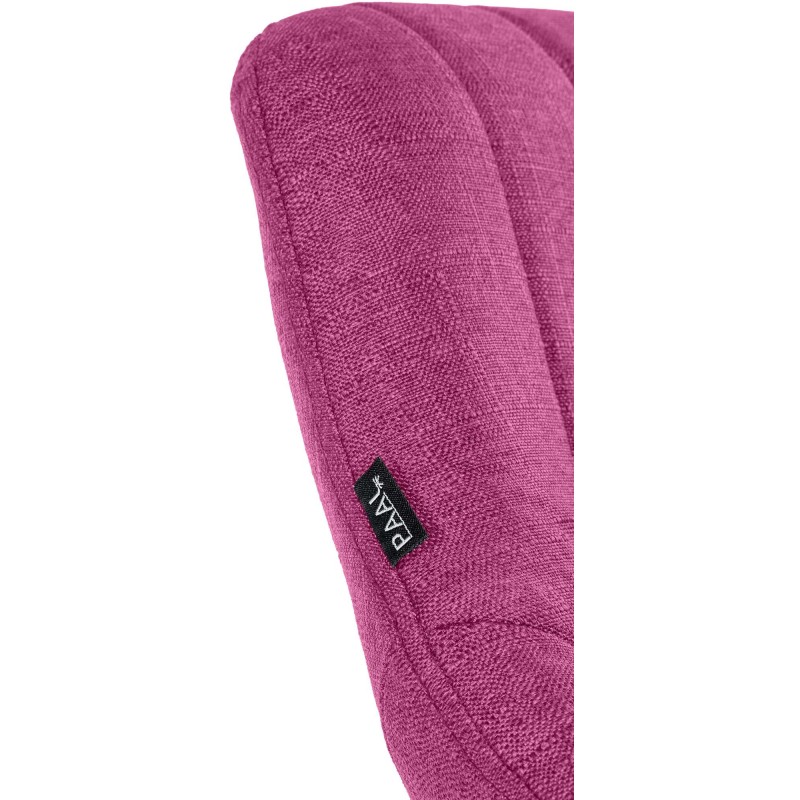 Taburete de bar Milet en tela negra y violeta