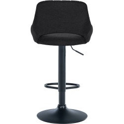 Taburete de bar Milet en tela negra Taburete de bar Milet en tela negra
