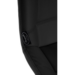 Taburete de bar Weston, piel sintética negra