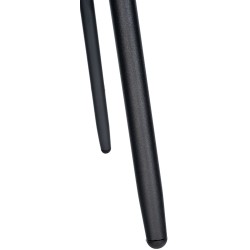 Taburete de bar Weston, piel sintética negra