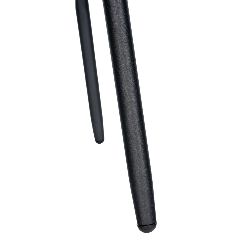 Taburete de bar Weston, piel sintética negra