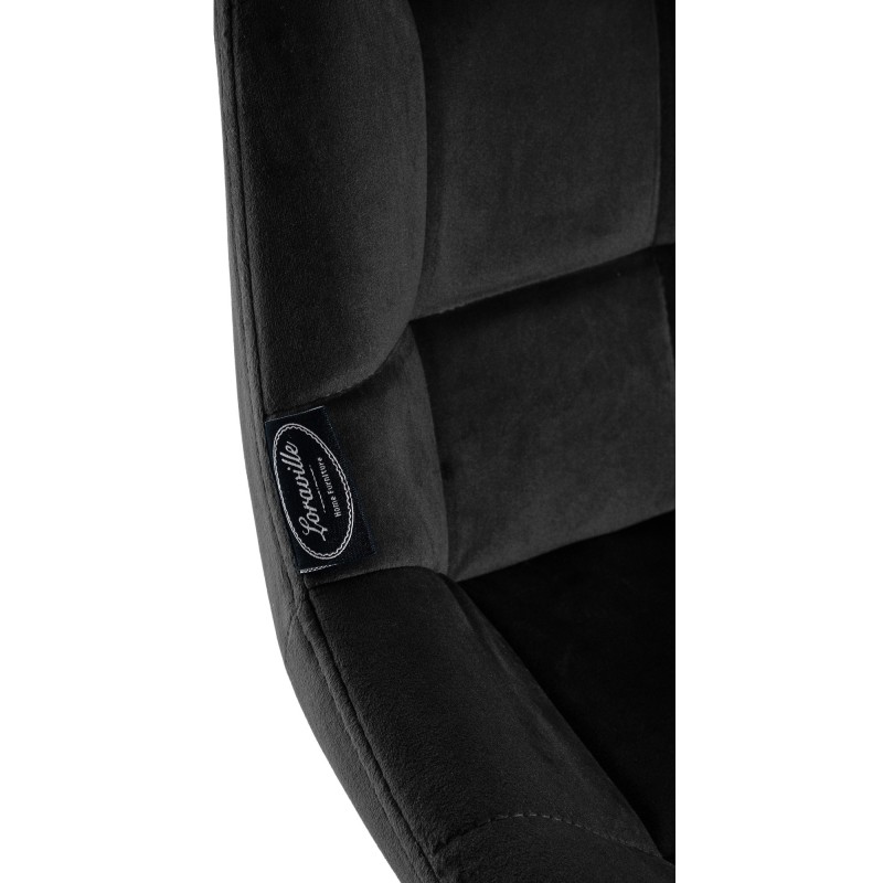 Taburete de bar Weston de terciopelo negro