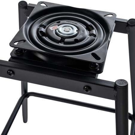 Taburete de bar giratorio de terciopelo marrón Weston