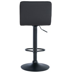 Taburete de bar Feni en piel sintética negra
