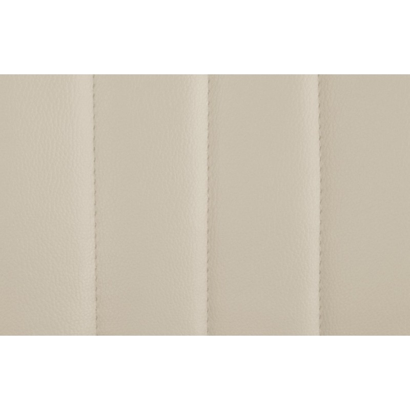 Taburete de bar Toni en piel sintética color blanco crema