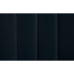 Taburete de bar Toni en polipiel cromada negra